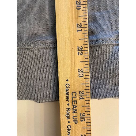 Richer Poorer Gray Long Sleeve Full Zip Hoodie Mens Medium No Drawstrings - Picture 8 of 8